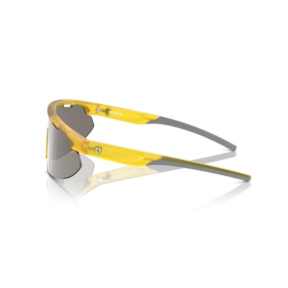 New FERRARI SCUDERIA Yellow Semi Rimless Shield FZ6004U 507/6G Sunglasses Women - Picture 3 of 6